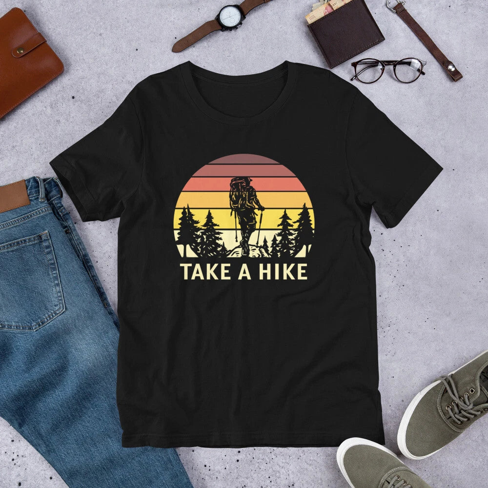 Take a Hike Retro Shirt, Hiking T shirt, Funny T shirt, Outdoor tee