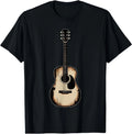 Acoustic Guitar Design for Men Musical Themed T-Shirt