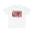 Love Doodle T-Shirt | Hand-Drawn Hearts, Valentine Typography