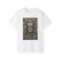 Art Deco Cyberpunk Face shirt | Graphic Tee, Futuristic Geometric Portrait