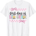 First Day of 5th Grade Teacher Girl Coquette Back to School T-Shirt