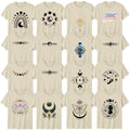 Boho Moon Phases Gothic Adult T-Shirt Spirituality Birthday Gift