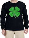 Four Leave Clover St Patrick Day Lucky Funny Long Sleeve T-Shirt Long Arm Shirt