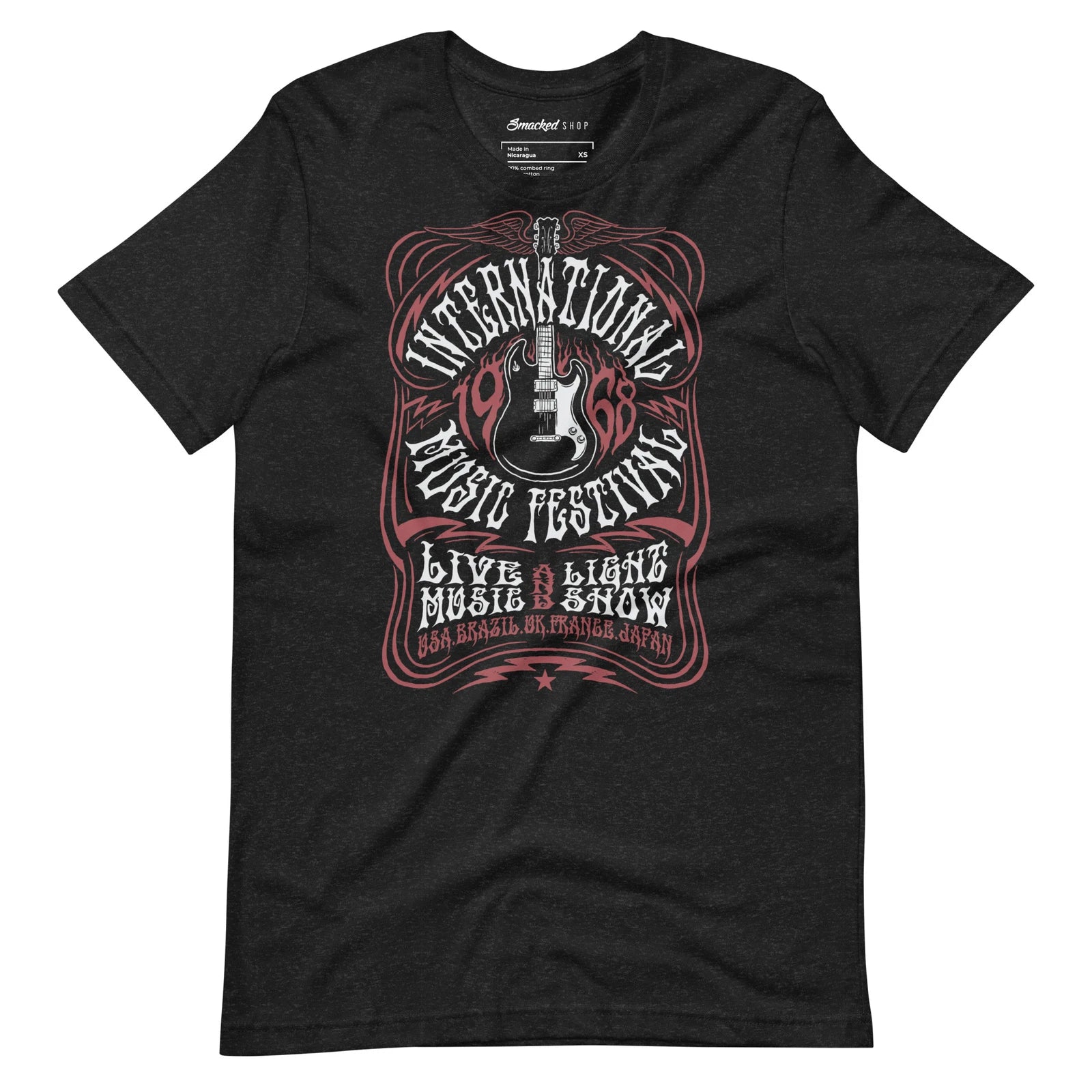 International Music Festival - Concert Party - Vintage Retro Graphic Tee Shirt