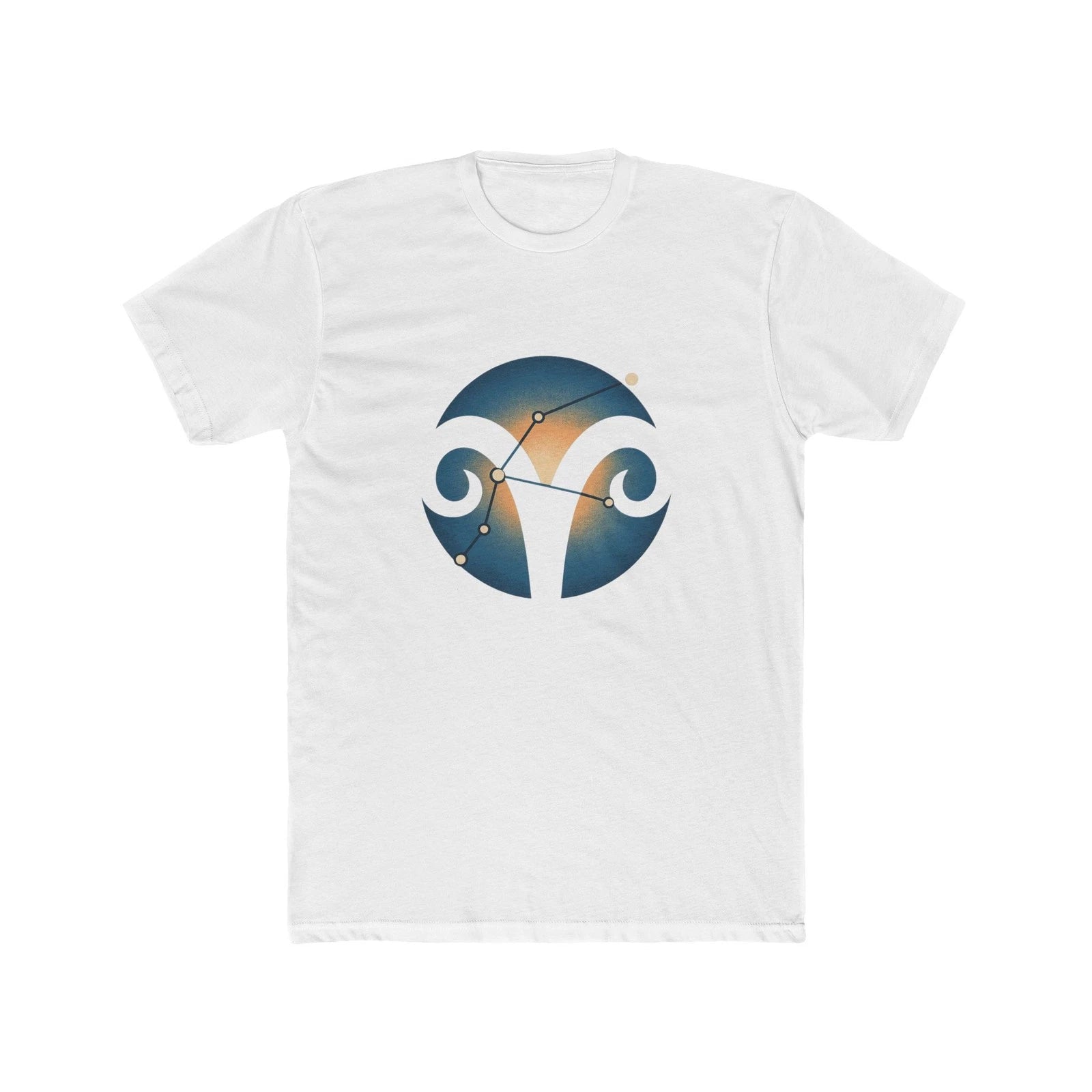 Aries Zodiac Astrology Vintage Retro Poster Gift | Unisex Cotton Crew Tee