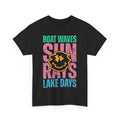 Tropical Vibes T-Shirt | boat waves sun rays lake days Shirt - Summer T-Shirt