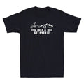 It's Just a Hill Get Over It Funny MTB Mountain Bike Gift Vintage Men's T-Shirt
