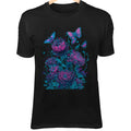 Cyberpunk Neon Meadow - Wild Flowers, Geometric Vines & Glowing Butterflies