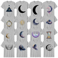 Boho Moon And Stars T-Shirt Moon Phases And Sun Astrology Celestial Gift