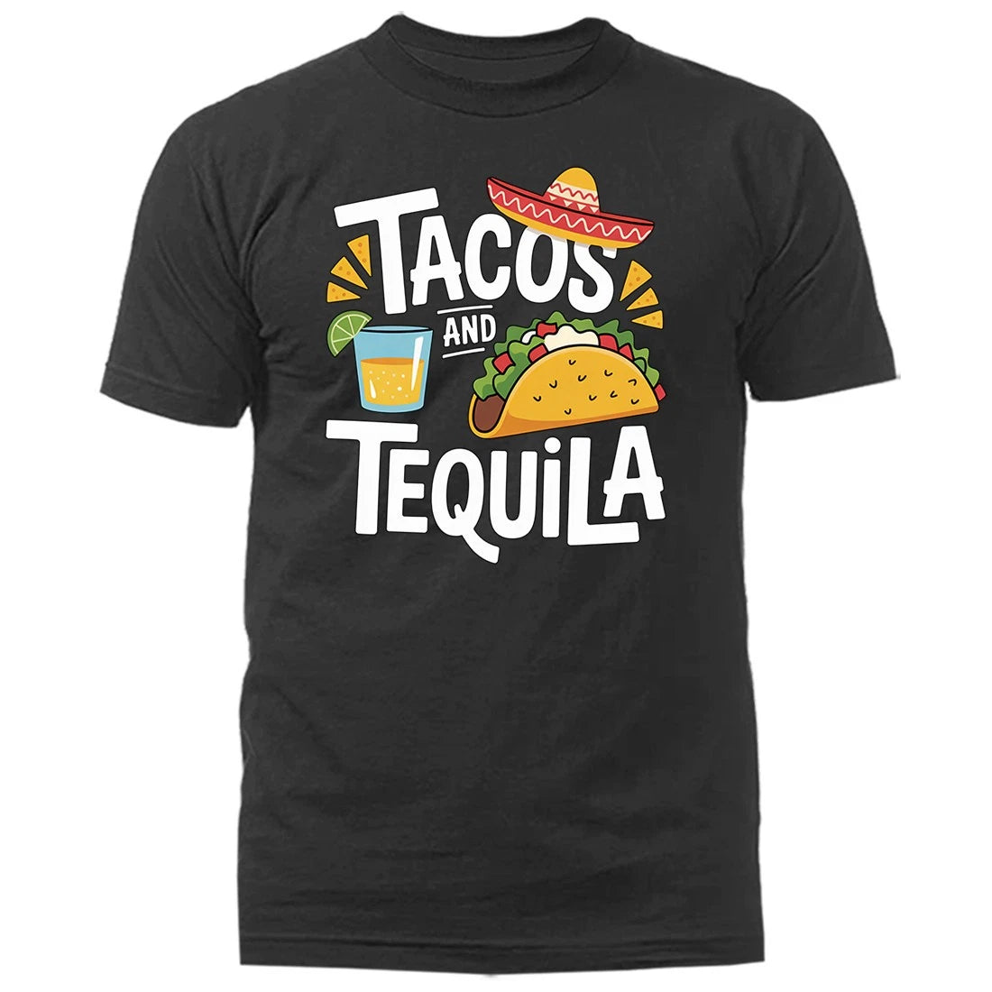 Tacos & Tequila Funny Mexican Party Cinco De Mayo T-Shirt