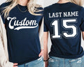 Personalized Sports Jersey Tee | Custom Team Name Shirt SIZE S  - 5XL