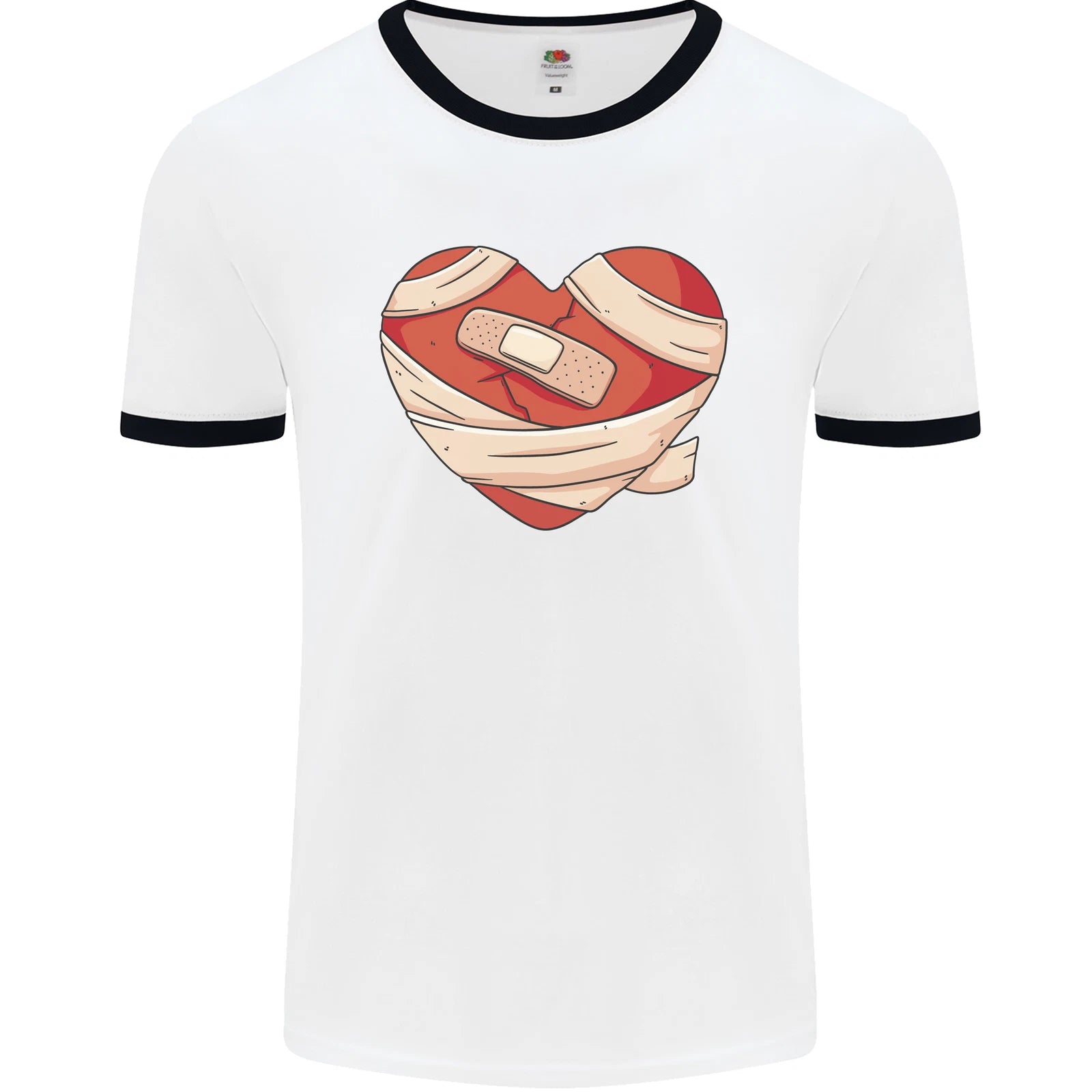 A Broken Heart Anti Valentines Day Single Mens Ringer T-Shirt