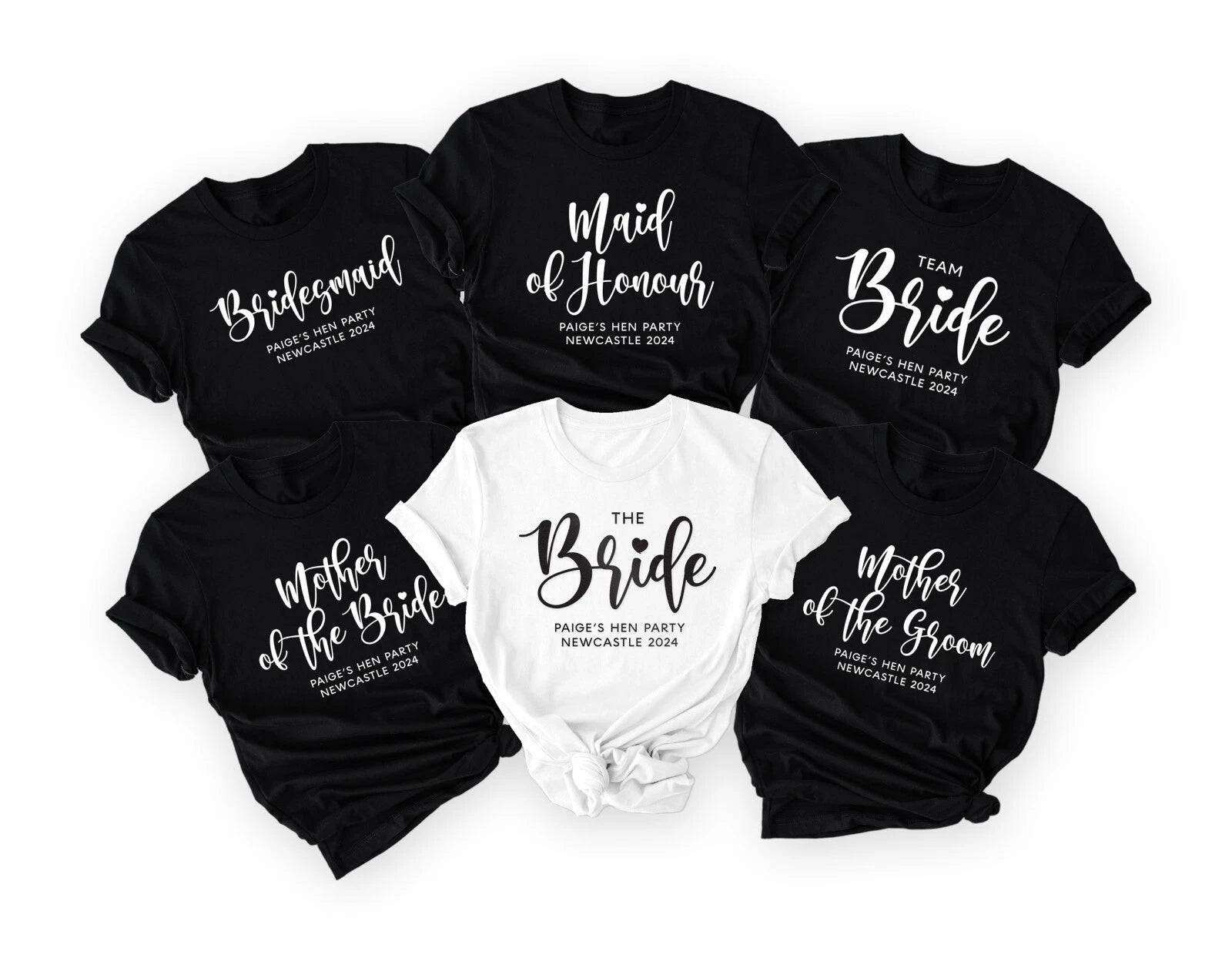 Bachelorette Party Shirts ,Personalised Hen Party Shirts STYLE 3