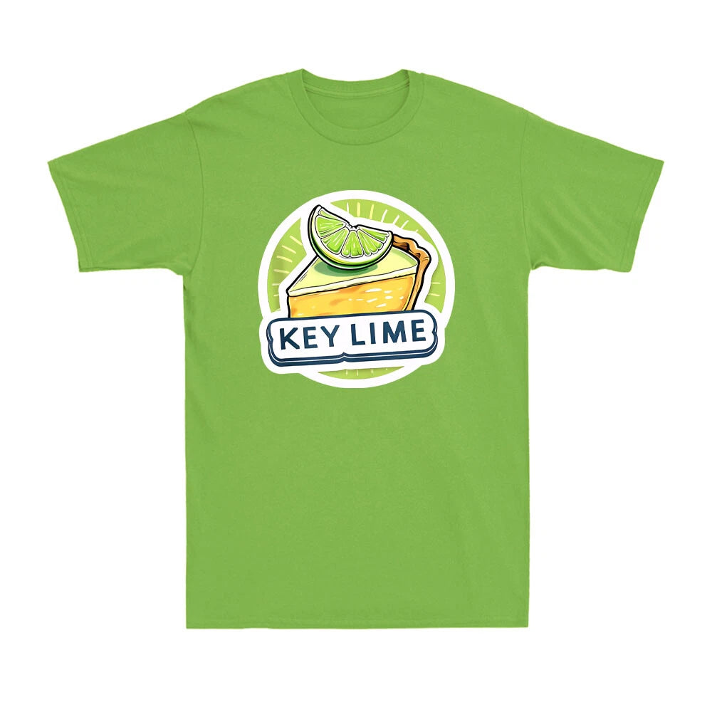 Key Lime Pie Lover Florida Key West Dessert Foodie Cute Novelty Men's T-Shirt
