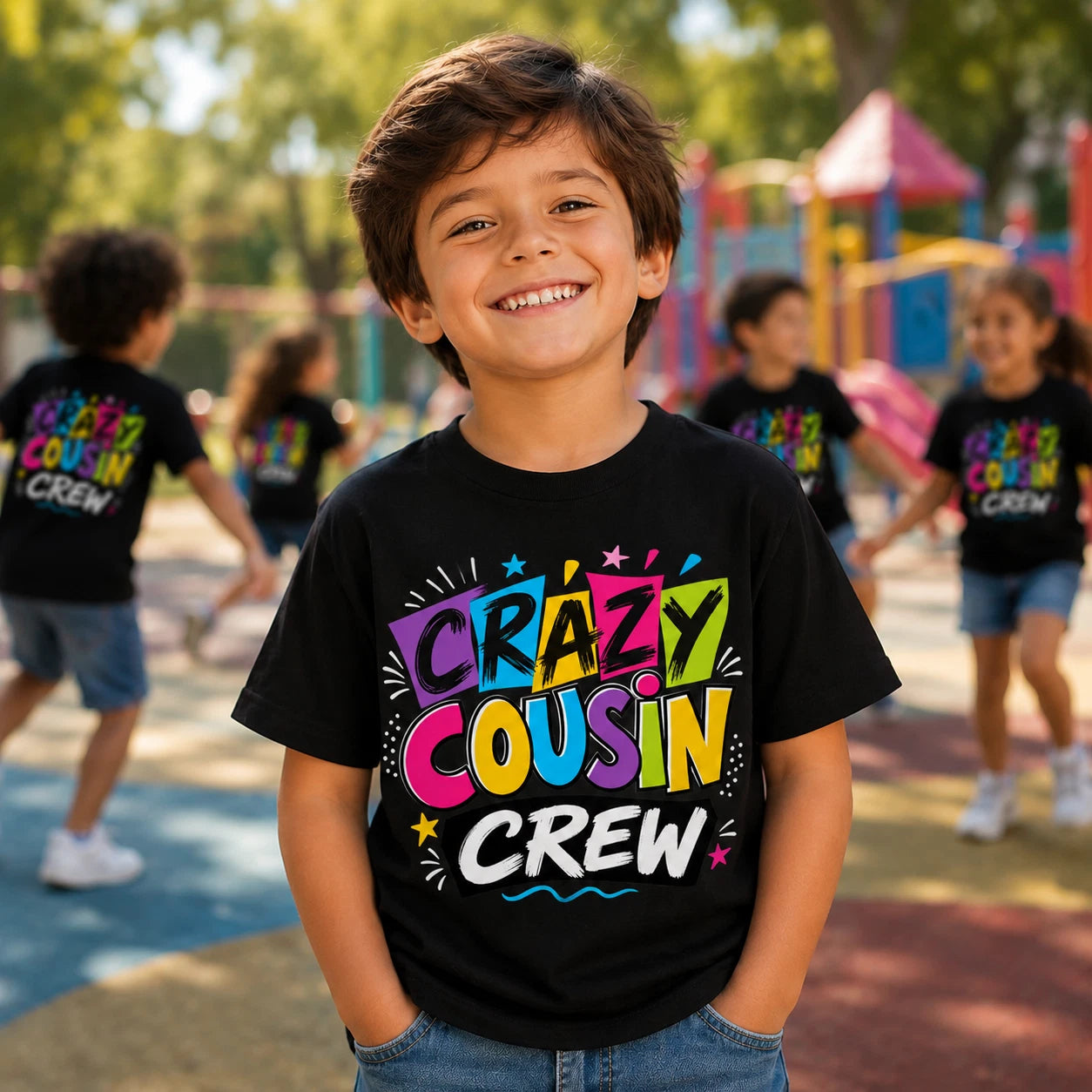 Crazy Cousin Crew Boys T Shirt