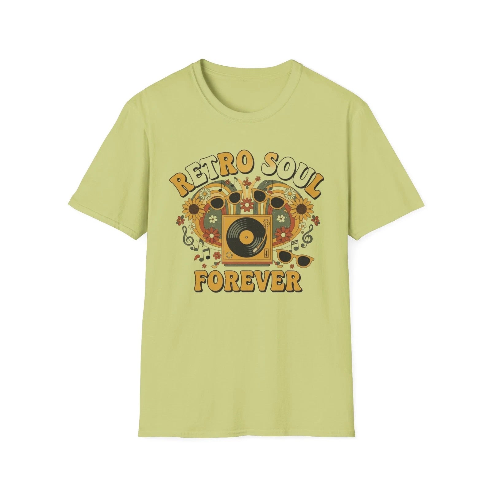 Funky 70s Retro Soul Tee – Vintage Music Graphic T-Shirt for Men & Women Tee