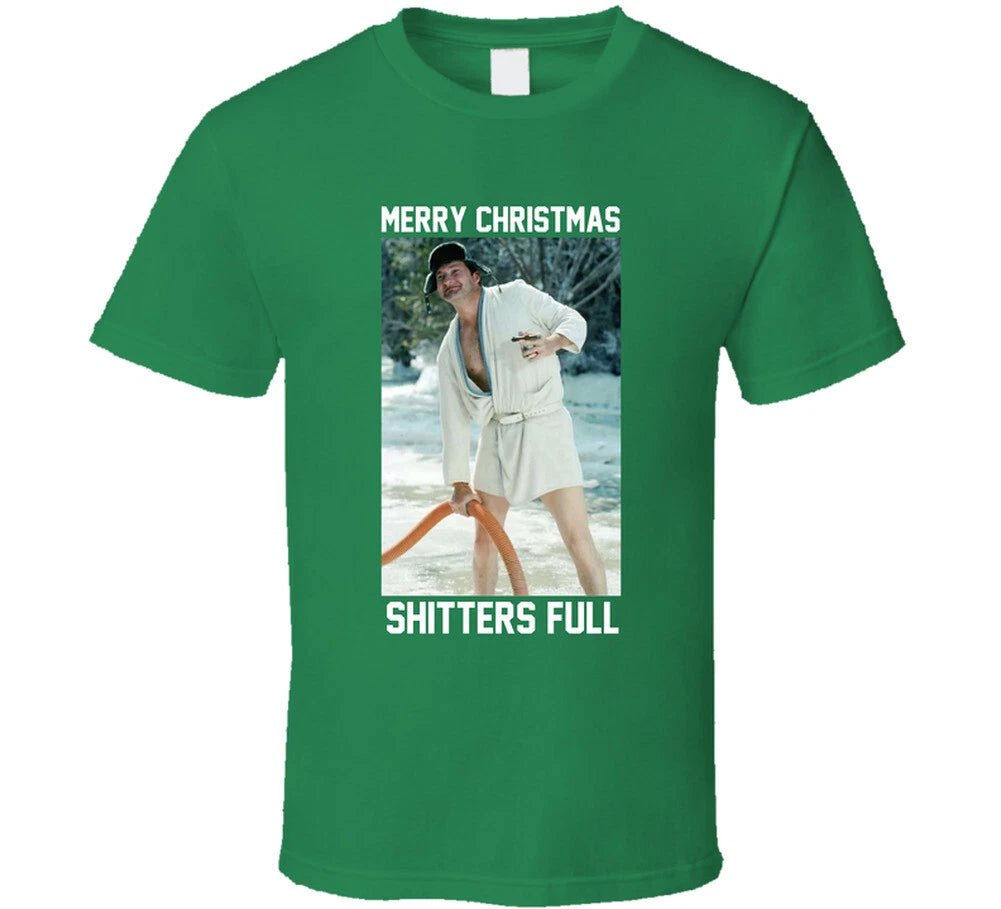 Merry Christmas Shitters Full Cousin Eddie Christmas Vacation Movie Fan T Shirt