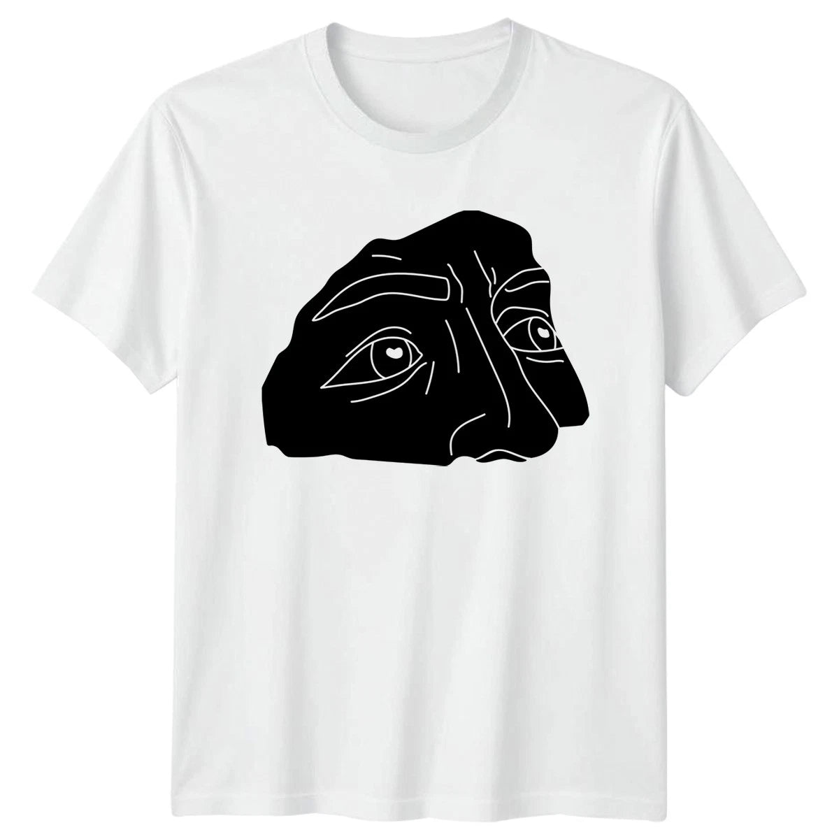 Abstract Face Line Art T-Shirt Minimalist Graphic Gift For Him And Her