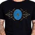 Wheel Of The Year Wiccan Pagan Sacred Geometry Solar Calendar Graphic T-Shirt.