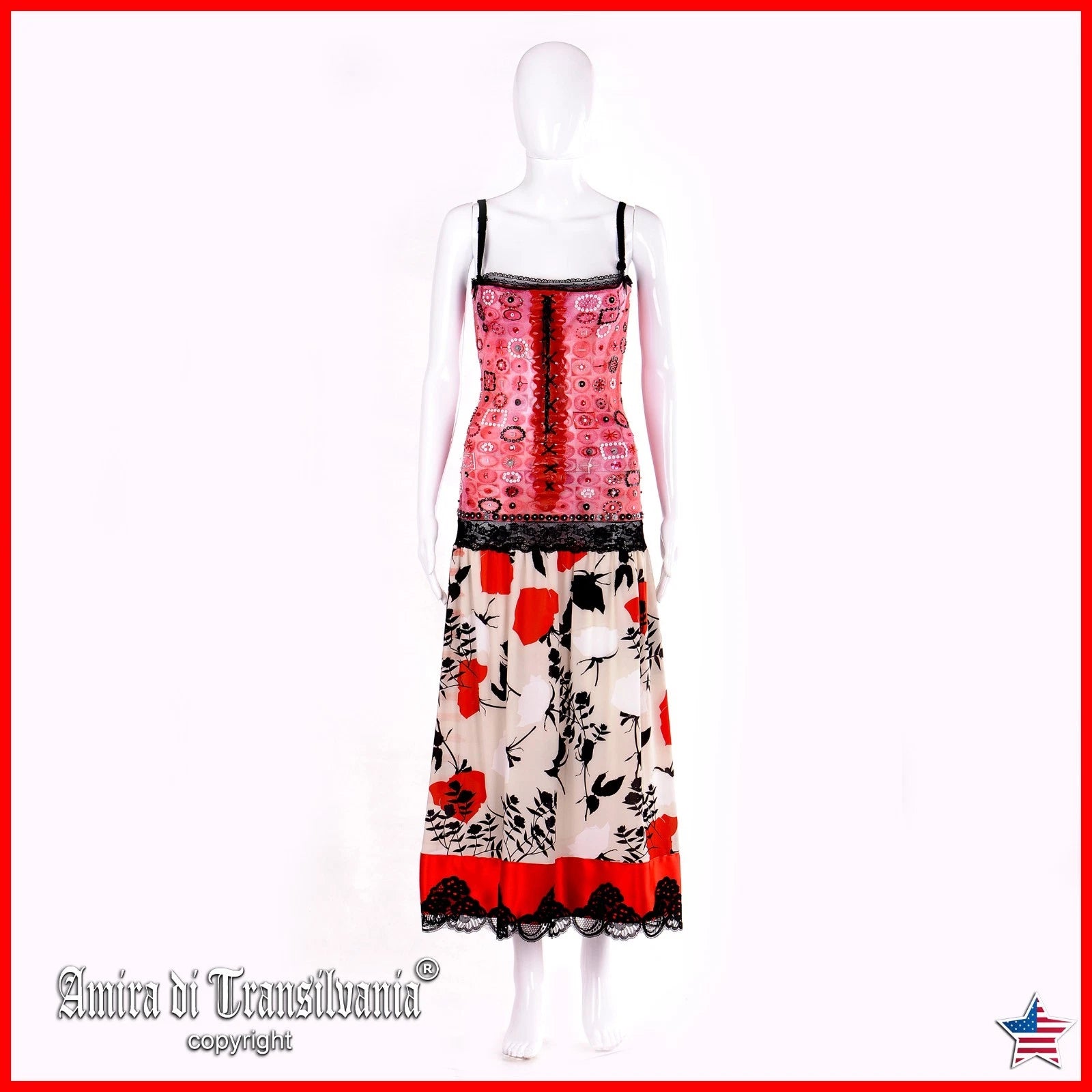 Woman Prom Elegant Luxury Clothing Crop Top Corset Floral Patern Haute Couture