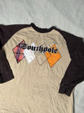 Vintage Y2K Southpole Mens XL Long Sleeve Shirt Brown/Beige CMB Cyber Grunge