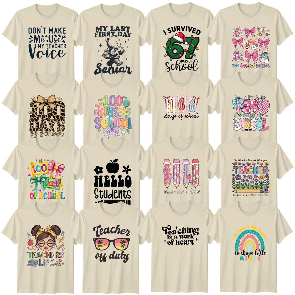 Teachers Adult T-Shirt Education School Appreciation Elementary Teacher Gift