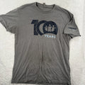 Next Level Apparel Men's XL Gray 10 Years Loving God + People Graphic T-Shirt