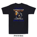 The Devil Whispered To Me Im Coming For You Skeleton Print On Back Men's T-Shirt