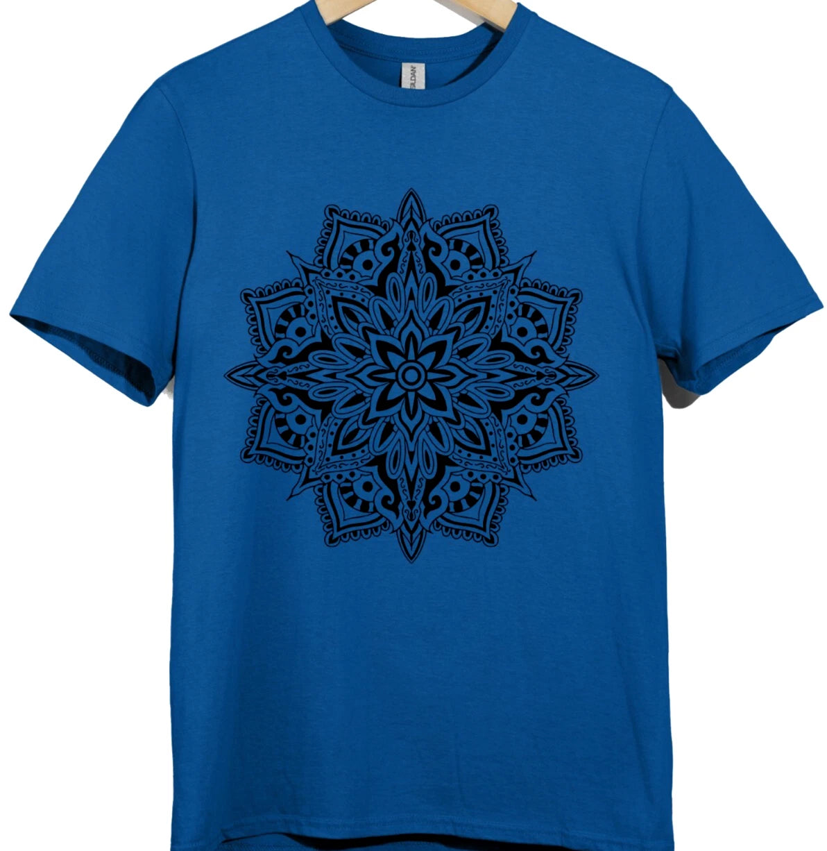 Mandala Floral Paisley Boho Graphic T-Shirt Zentangle Lotus Spiritual Yoga Tee.