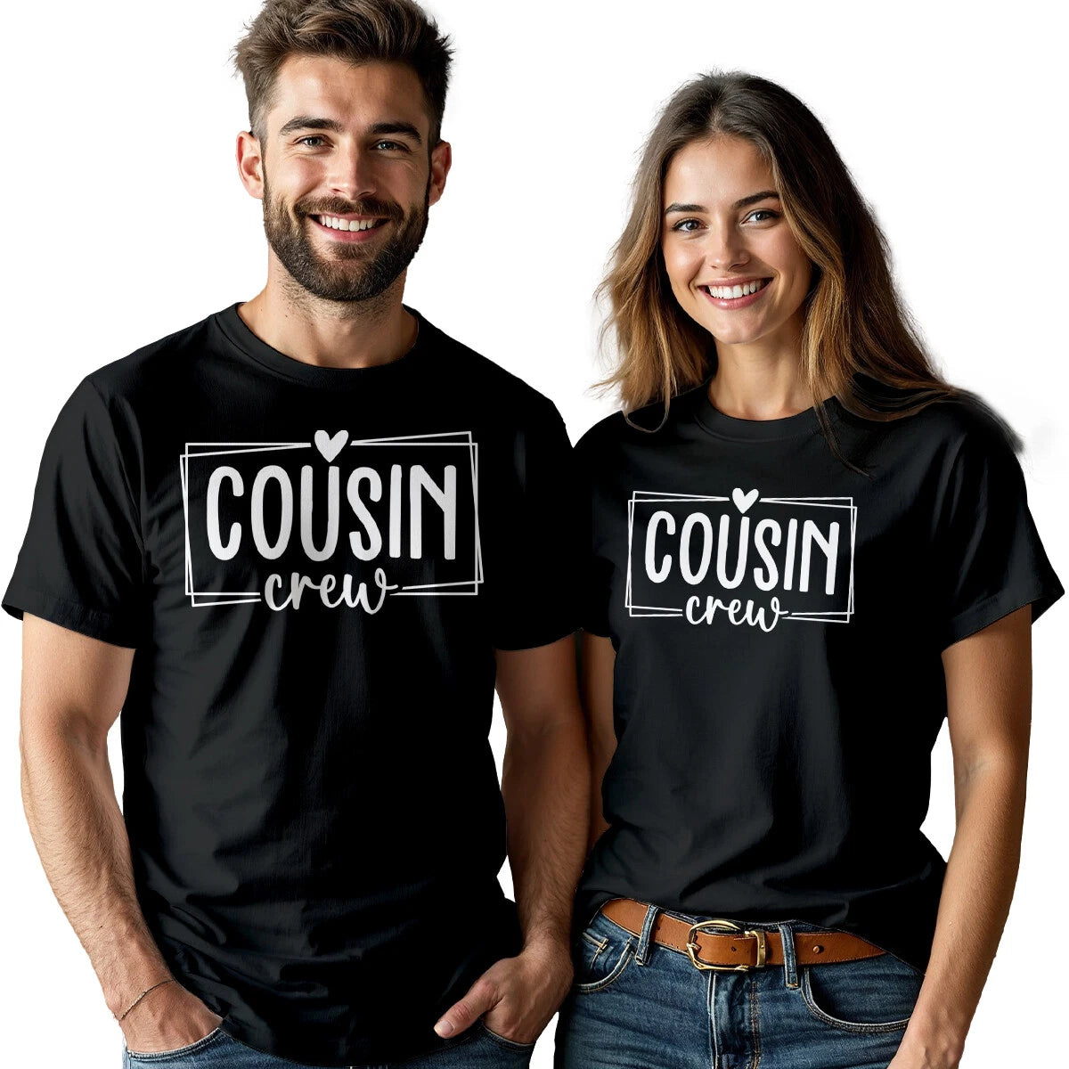 Mens Womens Cousin Crew Best Friends Day T-Shirt Bestie Matching BFF Shirt #BFD