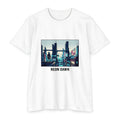 Neon Dawn cityscape T-Shirt | Cyberpunk skyline tee