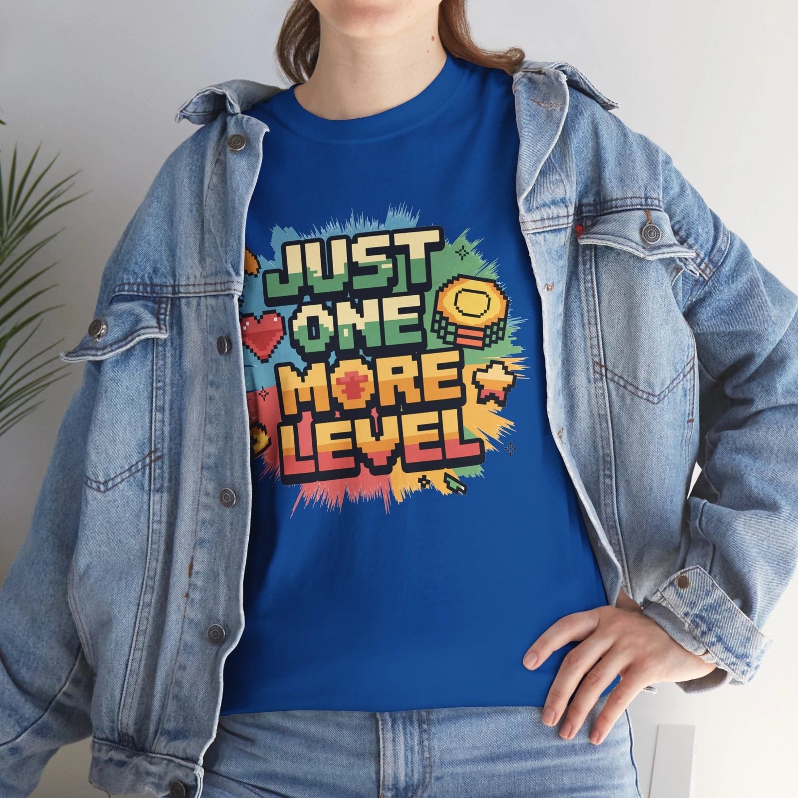 Funny Gaming T-Shirt | Level Up Graphic Tee | Just one more level Shirt