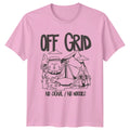 Off Grid No Signal No T-Shirt Outdoor Life Camping Birthday Gift For Him And Her