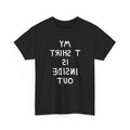 1960s novelty my tshirt is inside out custom hand drawn reproduction tshirt