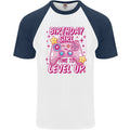 Birthday Girl Level Up Gaming Gamer 6th 7th 8th Mens S/S Baseball T-Shirt