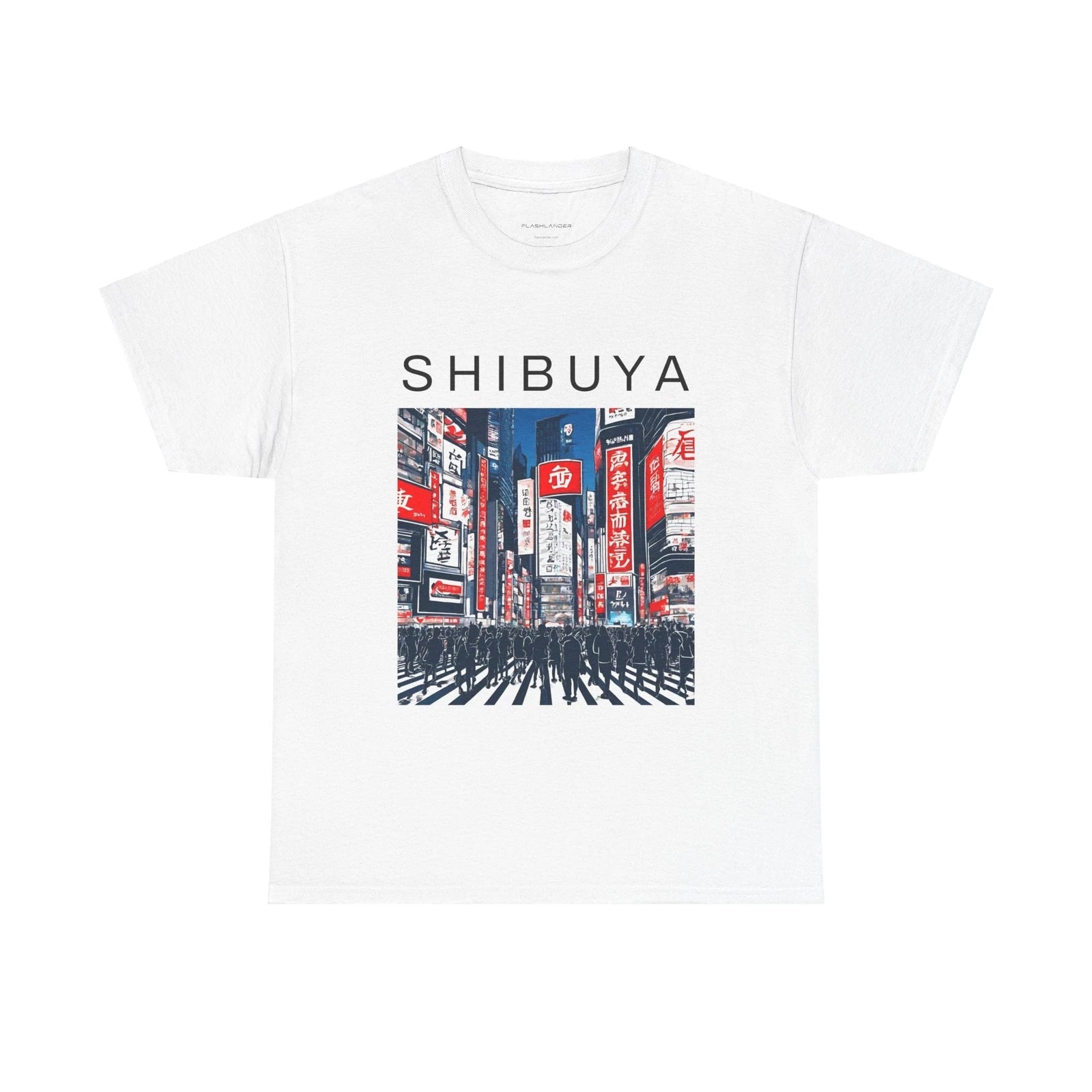 Japanese T Shirt Shibuya Tokyo Shirt Harajuku Travel Gift Kanji Tee Flashlander