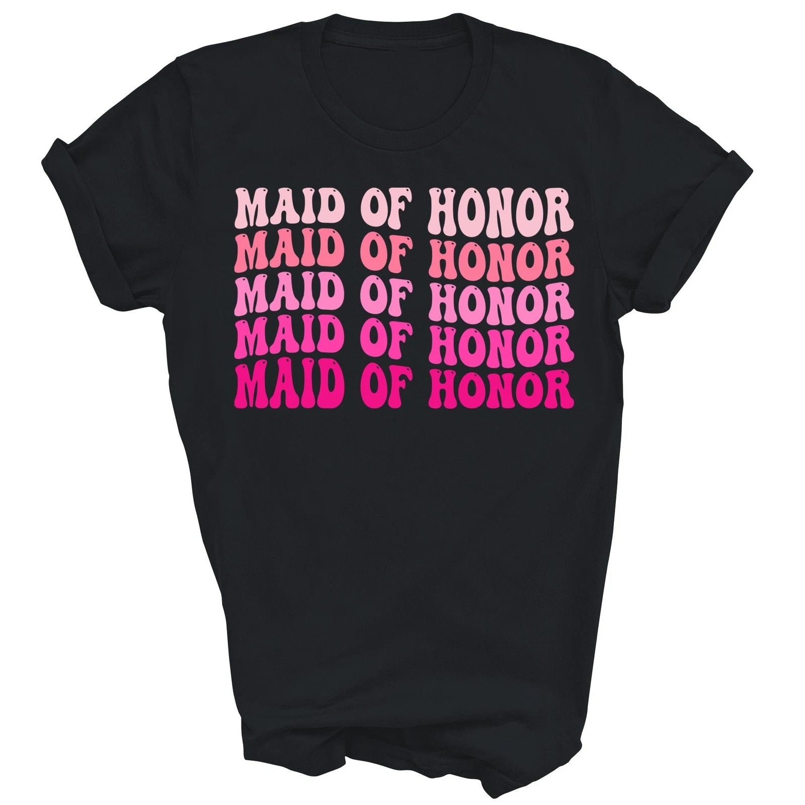 Maid Of Honor Bridesmaid Bridal Party Wedding Bachelorette Shirt