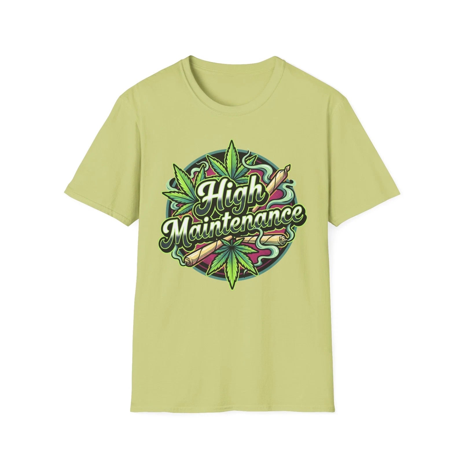 High Maintenance weed leaf T-Shirt | Cannabis graphic tee