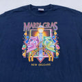 Vintage Mardi Gras Shirt Mens Large New Orleans Louisiana Festival Graphic USA