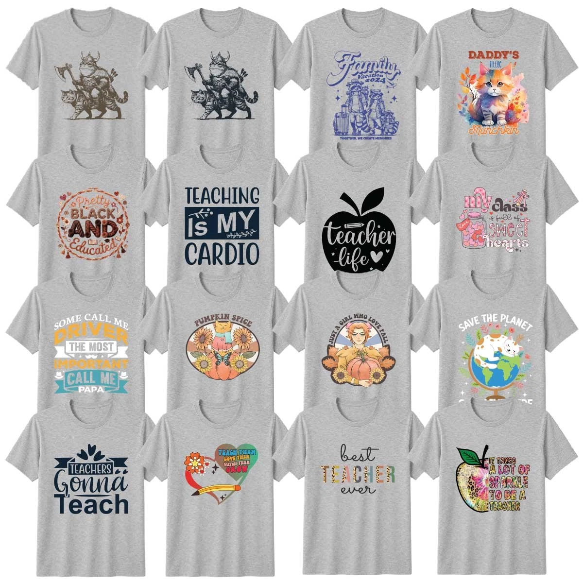 Novelty Teachers T-Shirt Education School Appreciation 100th Teacher Gift