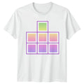 Pastel Blocks T-Shirt Geometric Design Gift For Him And Her