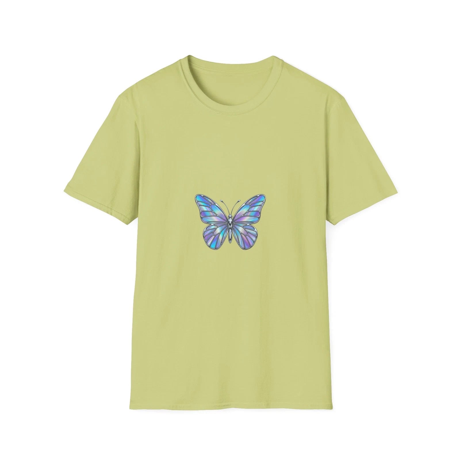 Colorful Butterfly Graphic T Shirt Lightweight Cotton Nature Lover Tee Top