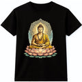 Buddha Meditation Lotus Flower Mandala Zen Yoga Spiritual Chakra Graphic T-Shirt