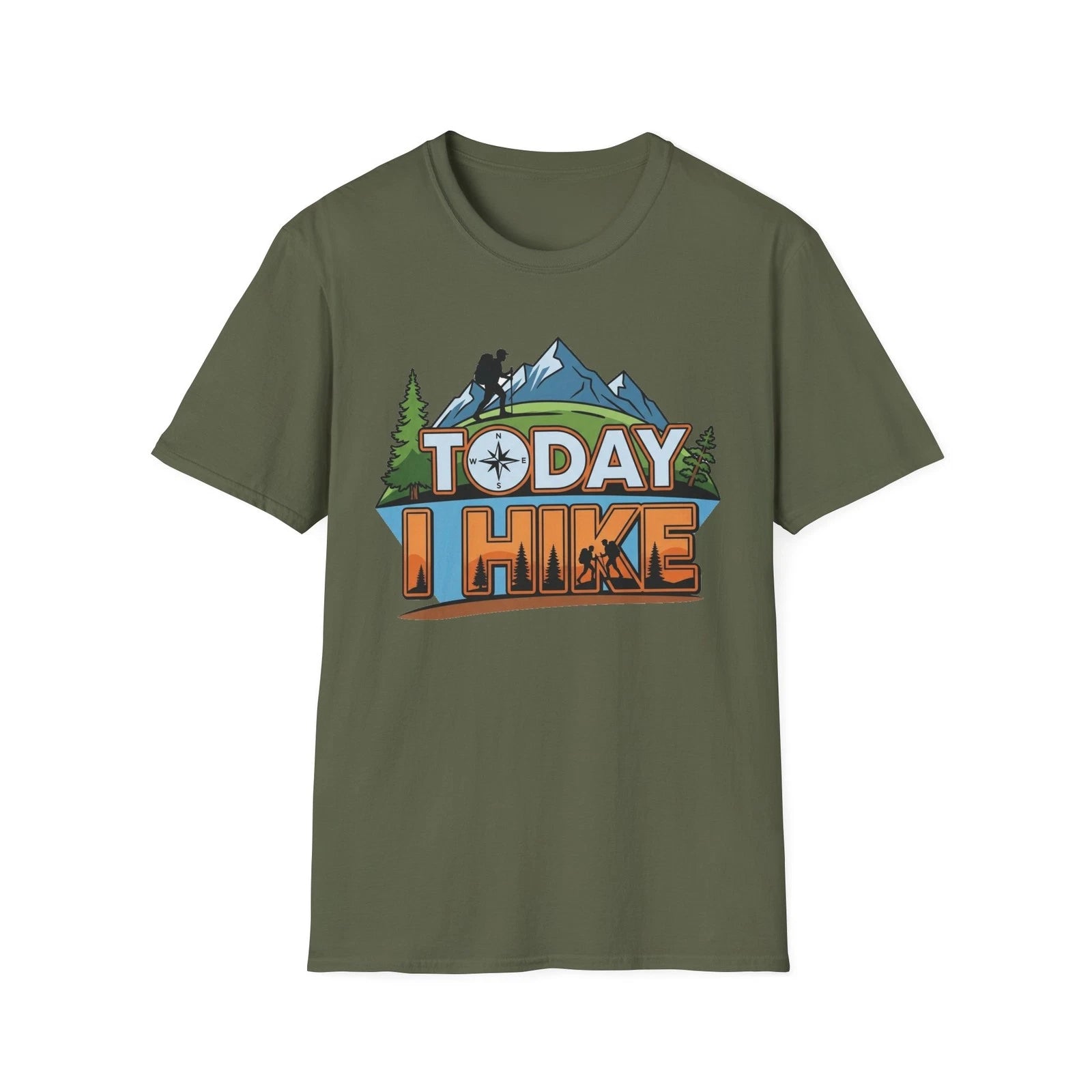 Today I Hike – Adventure Awaits T-Shirt for Outdoor Lovers Tee
