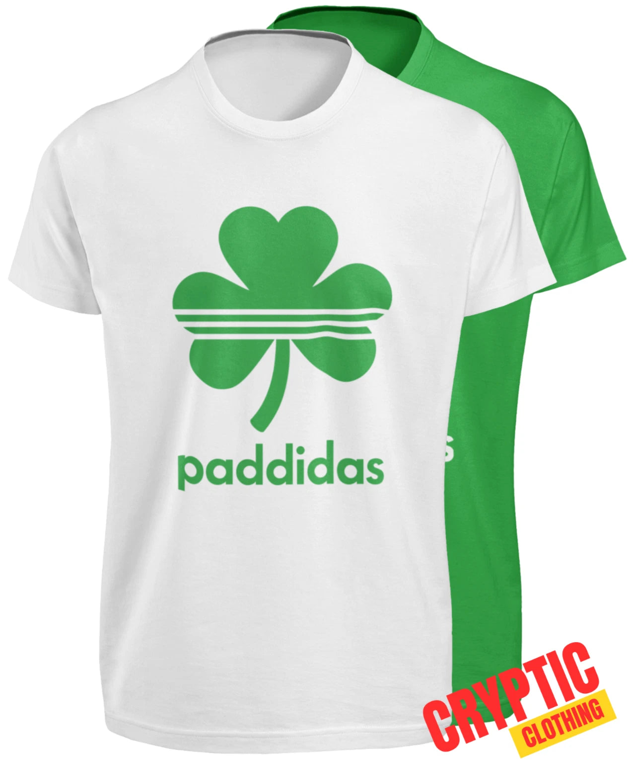 Paddidas Funny St Patrick's Day T SHIRT S-3XL Lucky Irish Shamrock Joke GIFT TEE