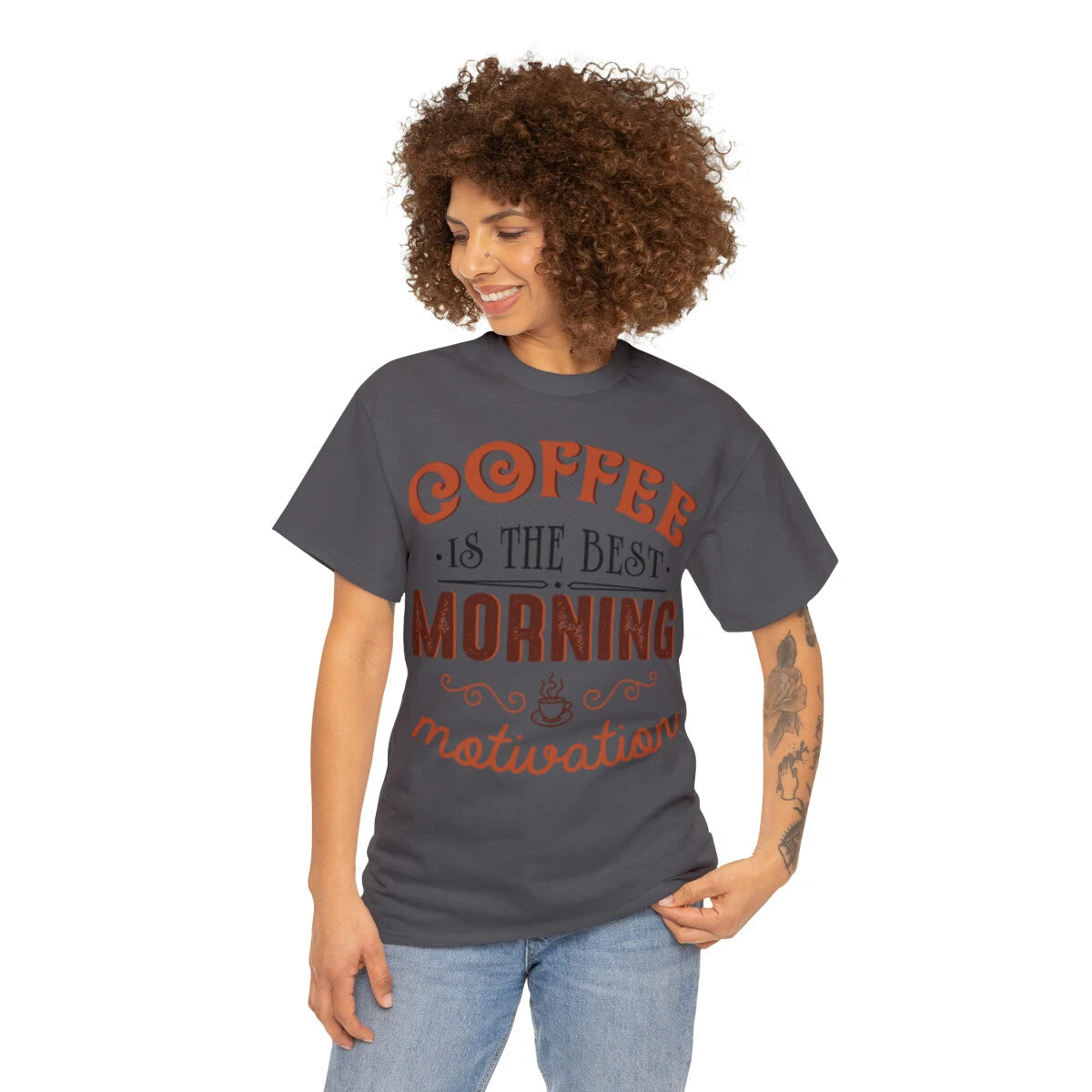 Coffee is the best morning motivation Tees, Unisex, Gift for her, Gift for him