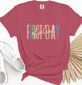 First Day of School Teacher Shirt, Pastel Back to School Tee, Educator Outfit