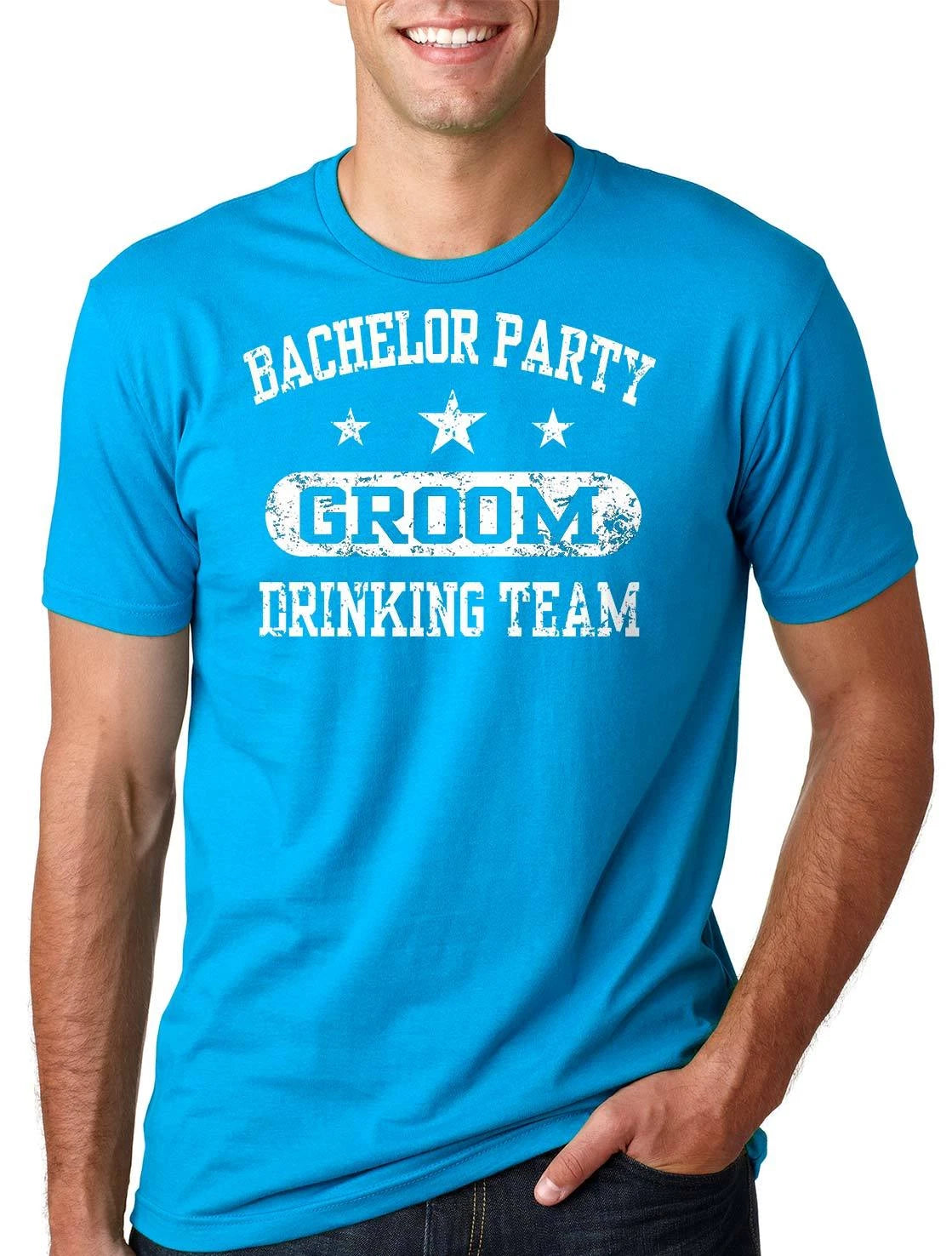 Bachelor party Groom T-shirt Groom Drinking Team Tee Shirt Engagement Wedding