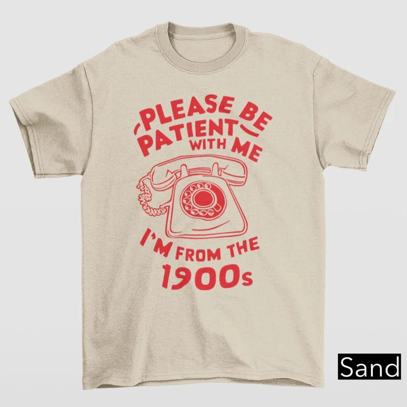 I'm From The 1900s Vintage Rotary Phone Funny Retro T-Shirt Gift For Mom Dad Tee