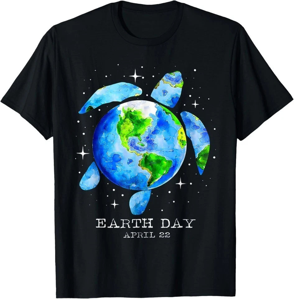 Earth Day 2026 Restore Earth Sea Turtle Art Save the Planet T-Shirt S-5XL Q4782